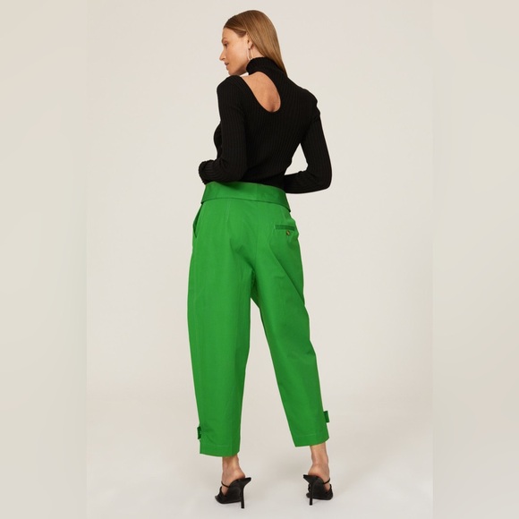 3.1 Phillip Lim Structured Banana Trousers Green Womens 6‎ - Picture 3 of 4